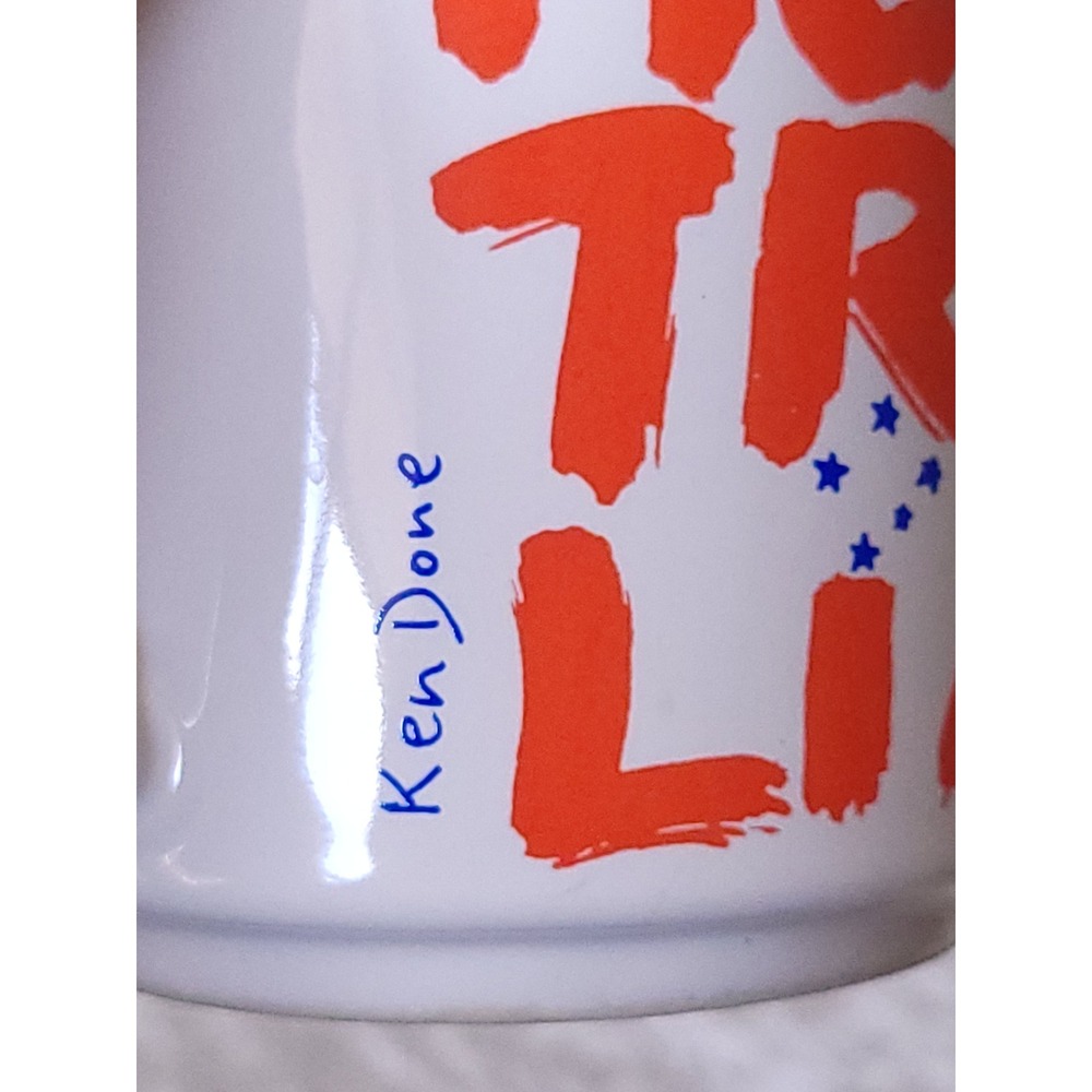 Vtg 1983 Australia Ken Done Coffee Mug Set Ink Group 80s Art Pottery 2pc orange - Picture 9 of 10